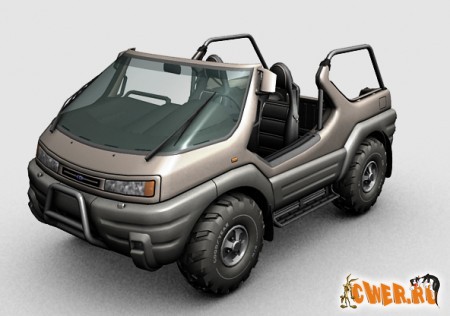 Intruder concept vehicle 3dsmax model