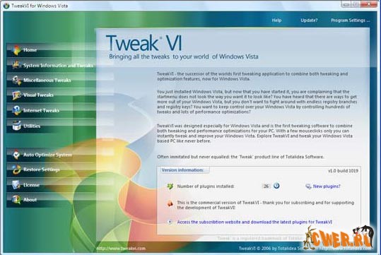 TweakVI v1.0 build 1080