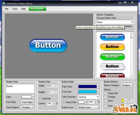 Kristanix Software Web Button Maker Deluxe v2.7