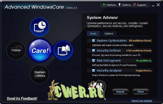 Advanced WindowsCare 3 Beta 2.8.0