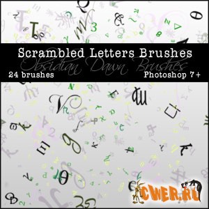 Scrambled Letters Brushes