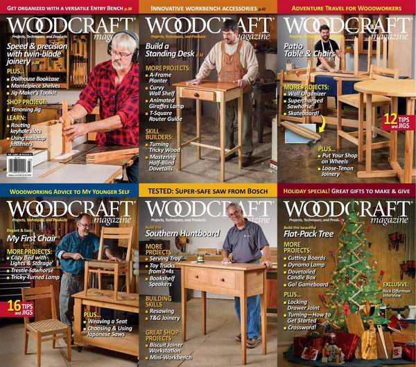 журнал Woodcraft Magazine №68-74 December 2015 - January 2017 USA