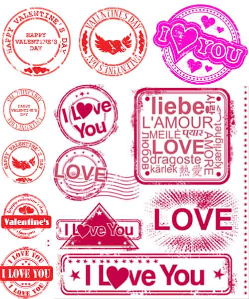 Love Rubber Stamp