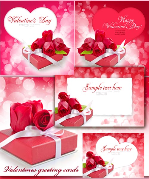 Valentines greeting cards
