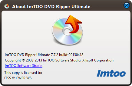 ImTOO DVD Ripper Ultimate 7.7.2 Build 20130418