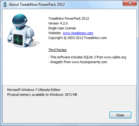 TweakNow PowerPack 2012