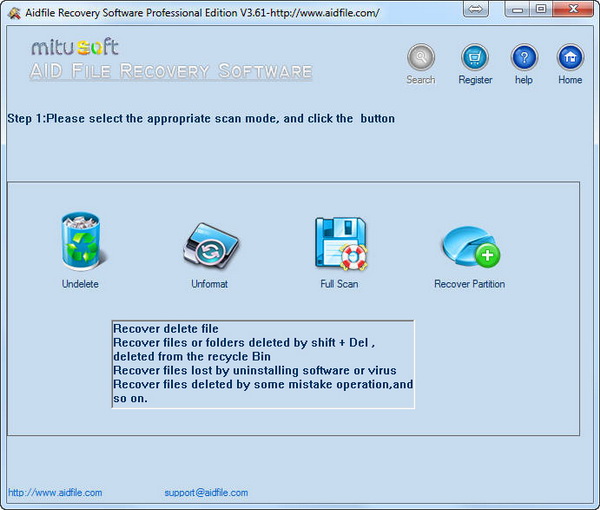 Aidfile Recovery Software Professional