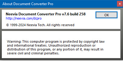 Neevia Document Converter Pro