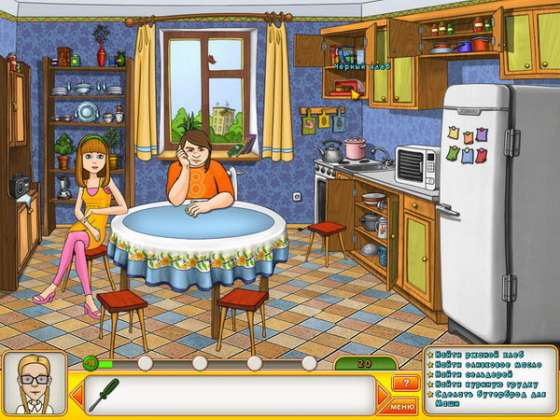 скриншот игры Папины дочки
