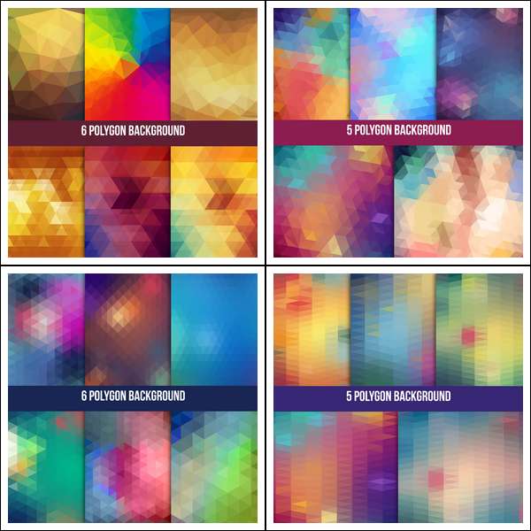 Polygonal vector backgrounds (Cwer.ws)