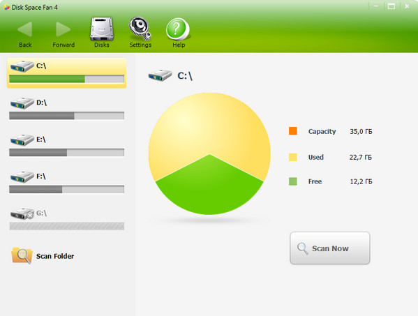 Disk Space Fan Pro