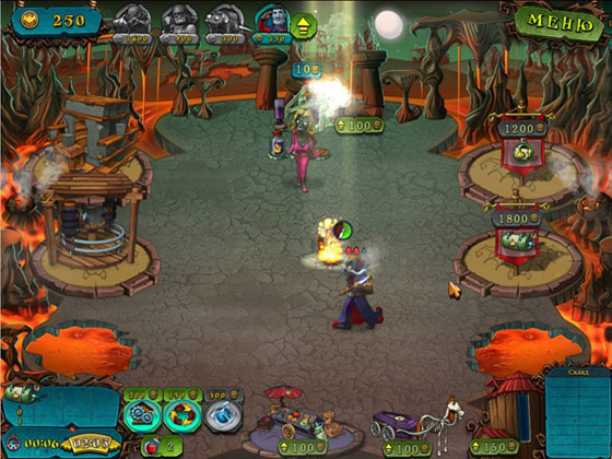 скриншот игры Вампиры против зомби