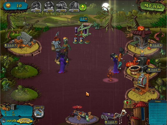 скриншот игры Вампиры против зомби
