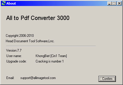 About All to PDF Converter 3000