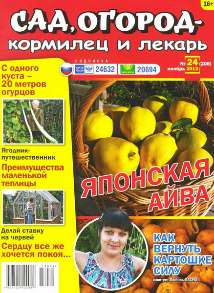 Сад, огород - кормилец и лекарь №24 (ноябрь 2013)