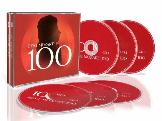 Великий австрийский композитор и исполнитель-виртуоз, Best Mozart 100 (6CD-Boxset) 2006, прекрасная классическая музыка, Венская классическая школа