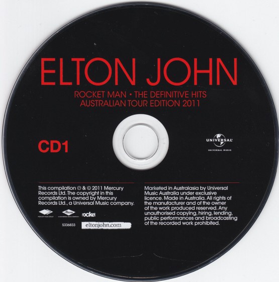 Elton John. Rocket Man: The Definitive Hits Australian Tour Edition (2011)