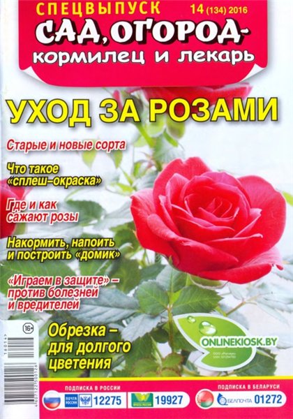 Сад, огород - кормилец и лекарь. Спецвыпуск №14 (июль 2016). Уход за розами