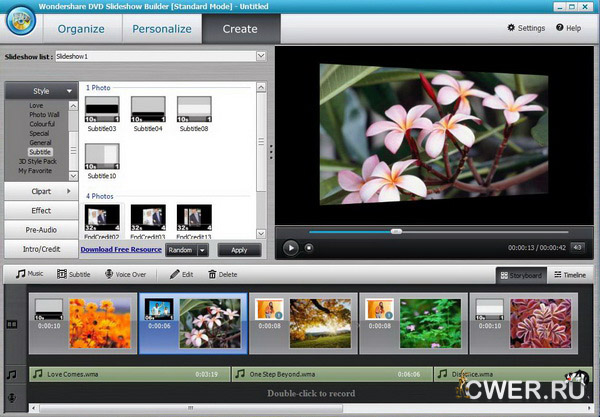 Wondershare DVD Slideshow scr2