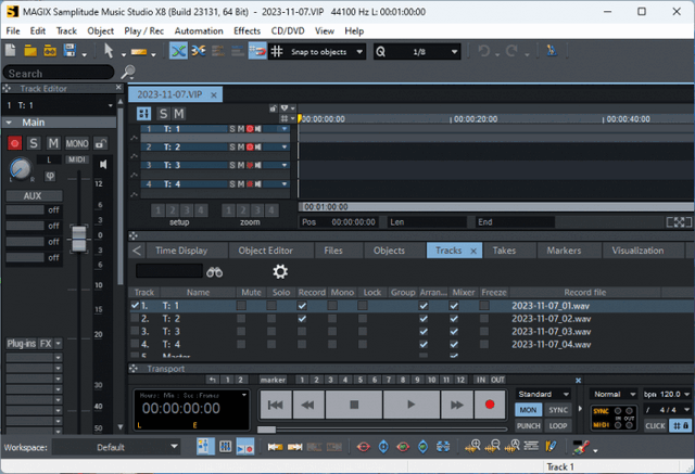 MAGIX Samplitude Music Studio X8