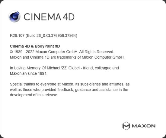 Maxon CINEMA 4D Studio R26.107