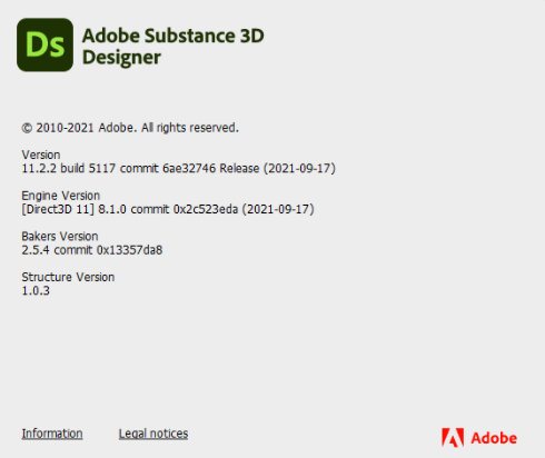 Adobe Substance 3D Designer 11.2.2.5117