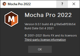 Boris FX Mocha Pro 2022 v9.0.1 Build 49