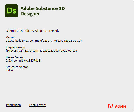 Adobe Substance 3D Designer 11.3.2.5411
