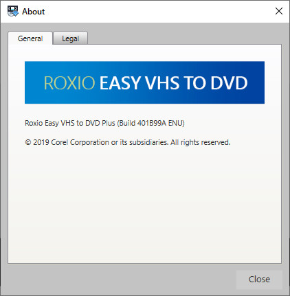 Roxio Easy VHS to DVD Plus 4.0