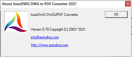 AutoDWG DWG to PDF Converter 2021 5.70