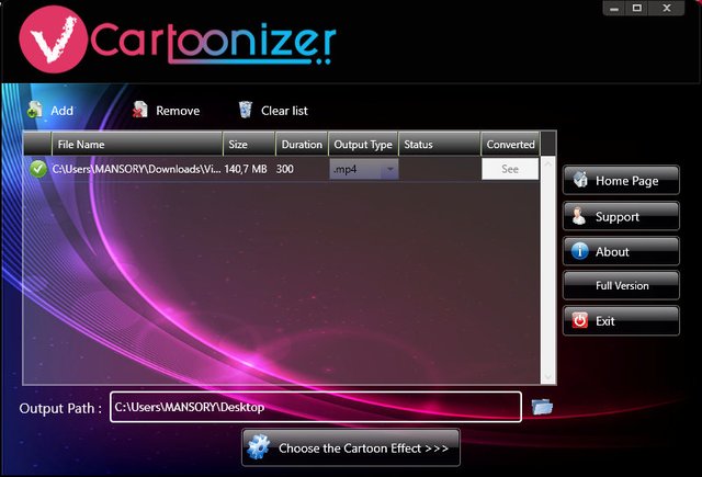 VCartoonizer 1.4.7 + Portable