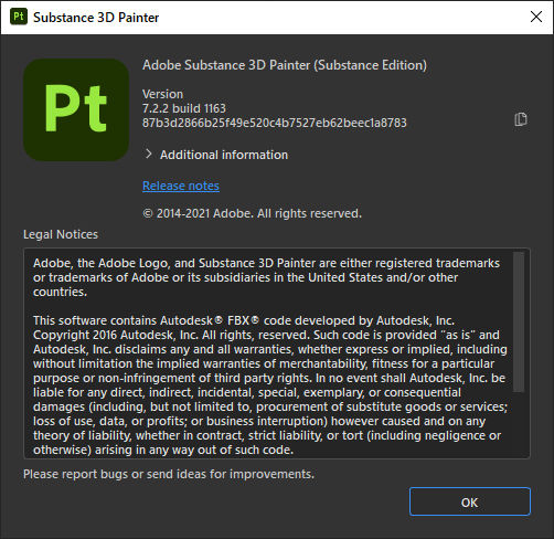Adobe Substance 3D Painter 7.2.2.1163