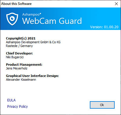 Portable Ashampoo WebCam Guard 1.00.20