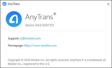 AnyTrans for iOS 8.8.0.20201105
