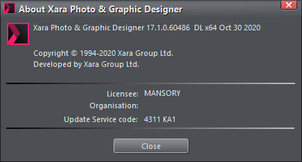 Xara Photo & Graphic Designer 17.1.0.60486