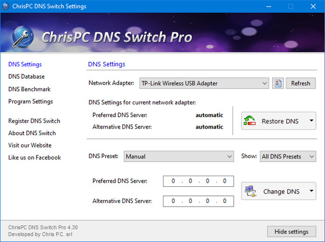 ChrisPC DNS Switch Pro 4