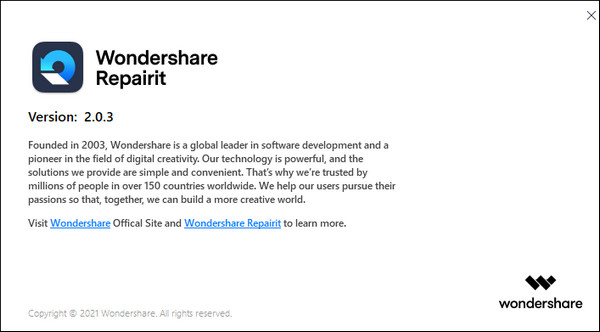 Wondershare Repairit 2.0.3.9