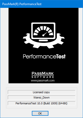 PassMark PerformanceTest 10.0 Build 1009