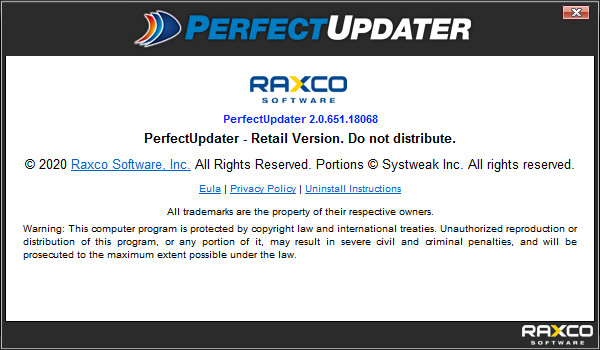 Raxco PerfectUpdater 2.0.651.18068