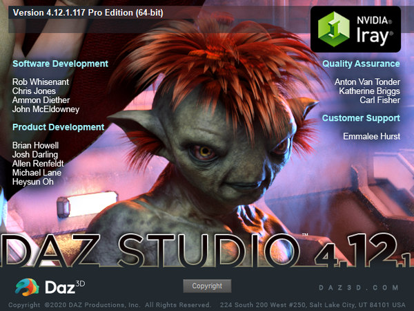 DAZ Studio Professional 4.12.1.117