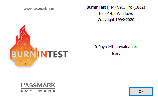 PassMark BurnInTest Pro 9.1 Build 1002