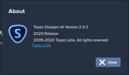 Topaz Sharpen AI 2.0.3