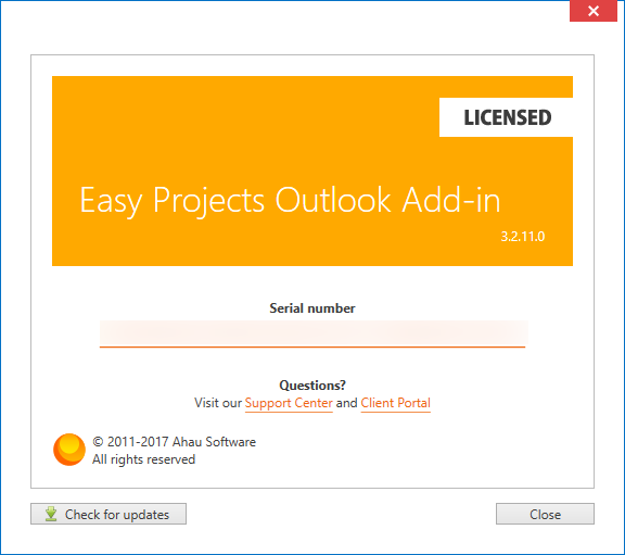 Easy Projects Outlook Professional / Enterprise Add-In for Desktop 3.2.11.0
