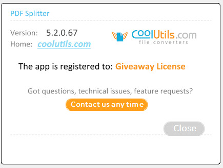 Coolutils PDF Splitter 5.2.0.67