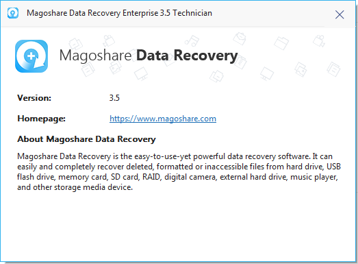 Magoshare Data Recovery 3.5 Technician / Enterprise / AdvancedPE
