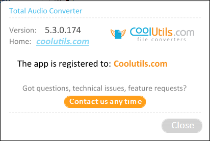 CoolUtils Total Audio Converter 5.3.0.174