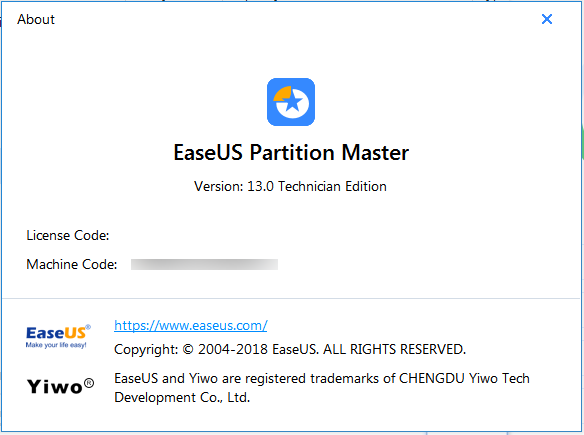 EaseUS Partition Master 13.0 Technician Edition