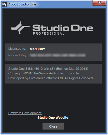 PreSonus Studio One Pro 3.5.6