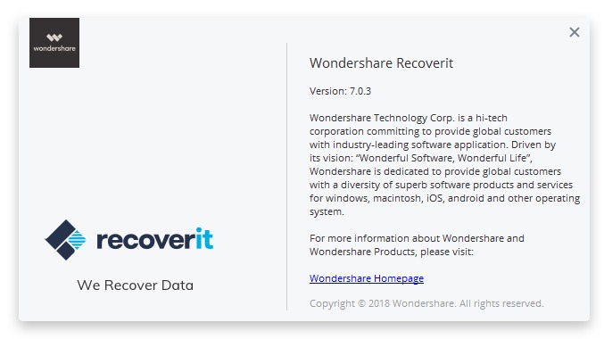 Wondershare Recoverit 7.0.3