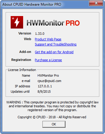 HWMonitor Pro 1.33 + Portable